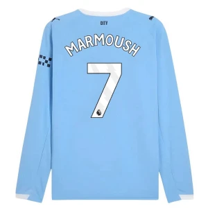 Maglia Calcio Manchester City Marmoush #7 2025-26 Prima Uomo Manica Lunga