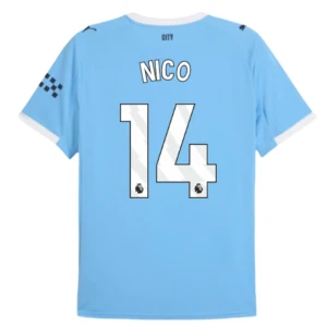 Maglia Calcio Manchester City Nico #14 2025-26 Prima Uomo
