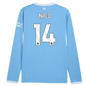 Maglia Calcio Manchester City Nico #14 2026-27 Prima Uomo Manica Lunga