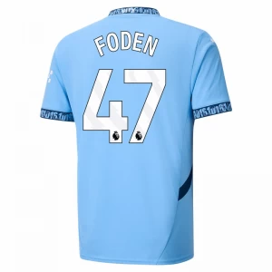 Maglia Calcio Manchester City Phil Foden #47 2024-25 Prima Uomo