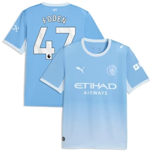 Maglia Calcio Manchester City Phil Foden #47 2026-27 Prima Uomo