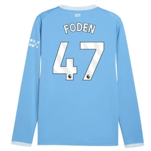 Maglia Calcio Manchester City Phil Foden #47 2026-27 Prima Uomo Manica Lunga