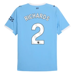 Maglia Calcio Manchester City Richards #2 2025-26 Prima Uomo