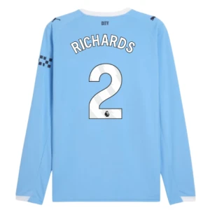 Maglia Calcio Manchester City Richards #2 2025-26 Prima Uomo Manica Lunga