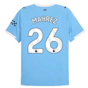 Maglia Calcio Manchester City Riyad Mahrez #26 2025-26 Prima Uomo