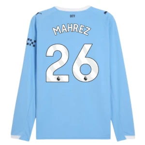 Maglia Calcio Manchester City Riyad Mahrez #26 2025-26 Prima Uomo Manica Lunga