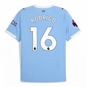 Maglia Calcio Manchester City Rodrigo #16 2025-26 Prima Uomo