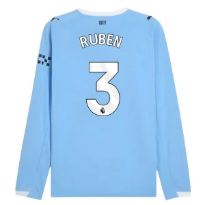 Maglia Calcio Manchester City Ruben #3 2025-26 Prima Uomo Manica Lunga