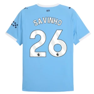 Maglia Calcio Manchester City Savinho #26 2025-26 Prima Uomo