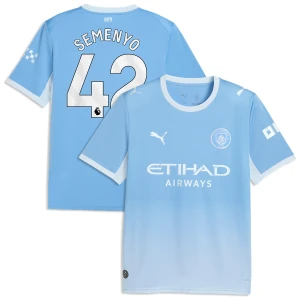 Maglia Calcio Manchester City Semenyo #42 2026-27 Prima Uomo
