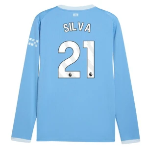 Maglia Calcio Manchester City Silva #21 2026-27 Prima Uomo Manica Lunga