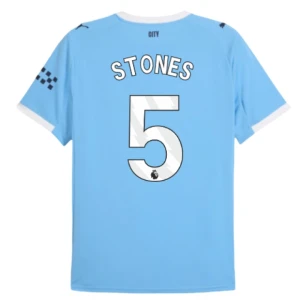 Maglia Calcio Manchester City Stones #5 2025-26 Prima Uomo