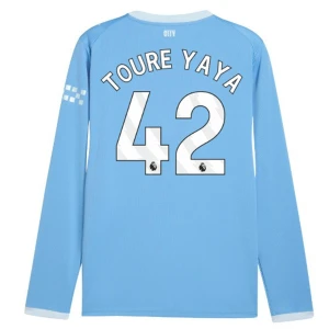 Maglia Calcio Manchester City Toure Yaya #42 2026-27 Prima Uomo Manica Lunga