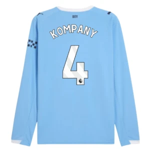 Maglia Calcio Manchester City Vincent Kompany #4 2025-26 Prima Uomo Manica Lunga