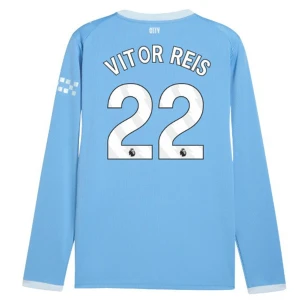 Maglia Calcio Manchester City Vitor Reis #22 2026-27 Prima Uomo Manica Lunga