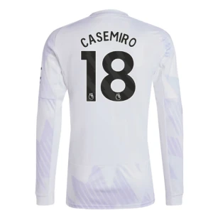 Maglia Calcio Manchester United 2025-26 Casemiro #18 Trasferta Uomo Manica Lunga