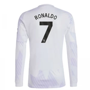 Maglia Calcio Manchester United 2025-26 Cristiano Ronaldo #7 Trasferta Uomo Manica Lunga