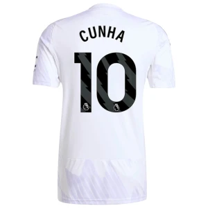 Maglia Calcio Manchester United 2025-26 Cunha #10 Trasferta Uomo
