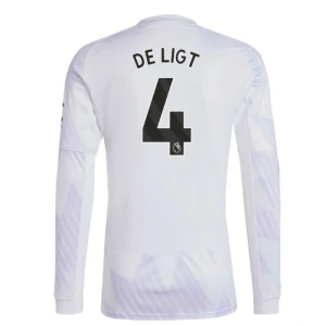 Maglia Calcio Manchester United 2025-26 De Ligt #4 Trasferta Uomo Manica Lunga