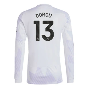 Maglia Calcio Manchester United 2025-26 Dorgu #13 Trasferta Uomo Manica Lunga