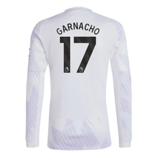 Maglia Calcio Manchester United 2025-26 Garnacho #17 Trasferta Uomo Manica Lunga