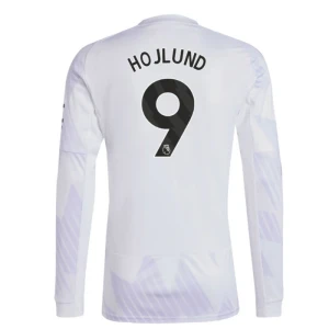 Maglia Calcio Manchester United 2025-26 Hojlund #9 Trasferta Uomo Manica Lunga