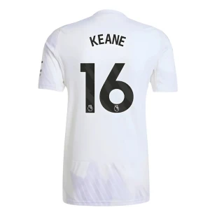 Maglia Calcio Manchester United 2025-26 Keane #16 Trasferta Uomo
