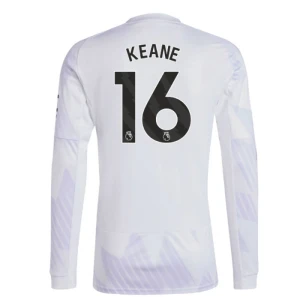 Maglia Calcio Manchester United 2025-26 Keane #16 Trasferta Uomo Manica Lunga