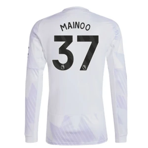 Maglia Calcio Manchester United 2025-26 Kobbie Mainoo #37 Trasferta Uomo Manica Lunga