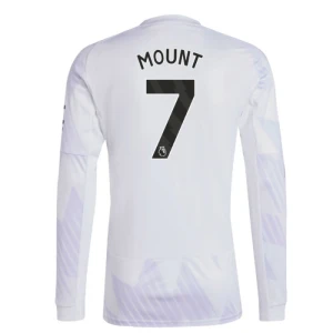 Maglia Calcio Manchester United 2025-26 Mason Mount #7 Trasferta Uomo Manica Lunga