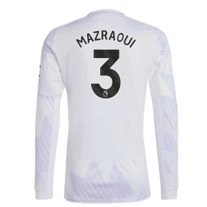 Maglia Calcio Manchester United 2025-26 Mazraoui #3 Trasferta Uomo Manica Lunga