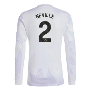 Maglia Calcio Manchester United 2025-26 Neville #2 Trasferta Uomo Manica Lunga