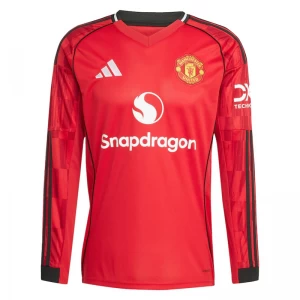 Maglia Calcio Manchester United 2025-26 Prima Uomo Manica Lunga