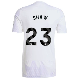 Maglia Calcio Manchester United 2025-26 Shaw #23 Trasferta Uomo