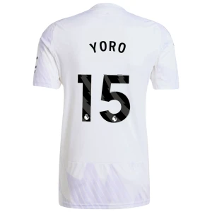 Maglia Calcio Manchester United 2025-26 Yoro #15 Trasferta Uomo