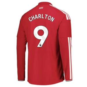 Maglia Calcio Manchester United Charlton #9 2026-27 Prima Uomo Manica Lunga