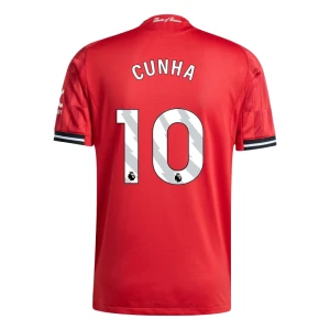 Maglia Calcio Manchester United Cunha #10 2025-26 Prima Uomo