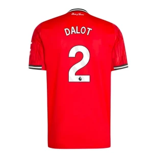 Maglia Calcio Manchester United Dalot #2 2025-26 Prima Uomo