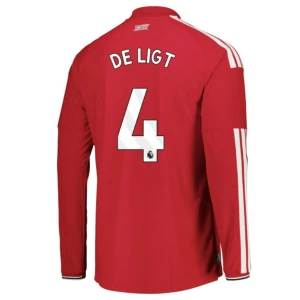 Maglia Calcio Manchester United De Ligt #4 2026-27 Prima Uomo Manica Lunga