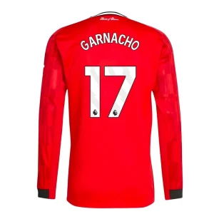Maglia Calcio Manchester United Garnacho #17 2025-26 Prima Uomo Manica Lunga