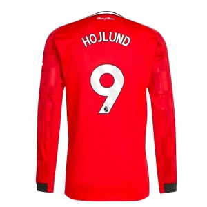 Maglia Calcio Manchester United Hojlund #9 2025-26 Prima Uomo Manica Lunga