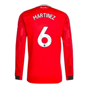 Maglia Calcio Manchester United Martínez #6 2025-26 Prima Uomo Manica Lunga