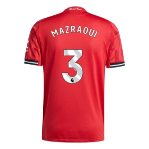 Maglia Calcio Manchester United Mazraoui #3 2025-26 Prima Uomo