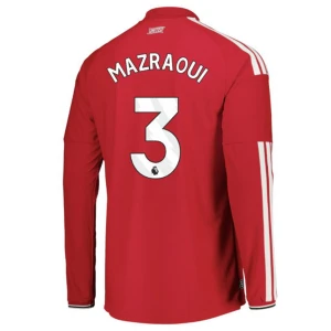 Maglia Calcio Manchester United Mazraoui #3 2026-27 Prima Uomo Manica Lunga