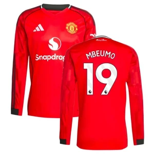 Maglia Calcio Manchester United Mbeumo #19 2025-26 Prima Uomo Manica Lunga