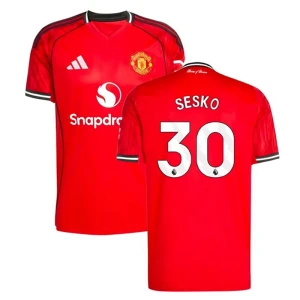 Maglia Calcio Manchester United Sesko #30 2025-26 Prima Uomo