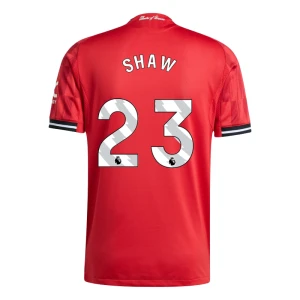 Maglia Calcio Manchester United Shaw #23 2025-26 Prima Uomo