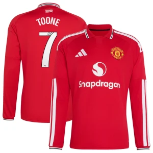 Maglia Calcio Manchester United WSL Toone #7 2026-27 Prima Uomo Manica Lunga