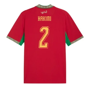 Maglia Calcio Marocco Achraf Hakimi #2 Mondiali 2026 Prima Uomo