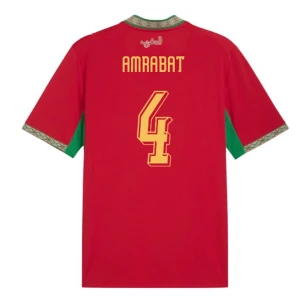 Maglia Calcio Marocco Amrabat #4 Mondiali 2026 Prima Uomo